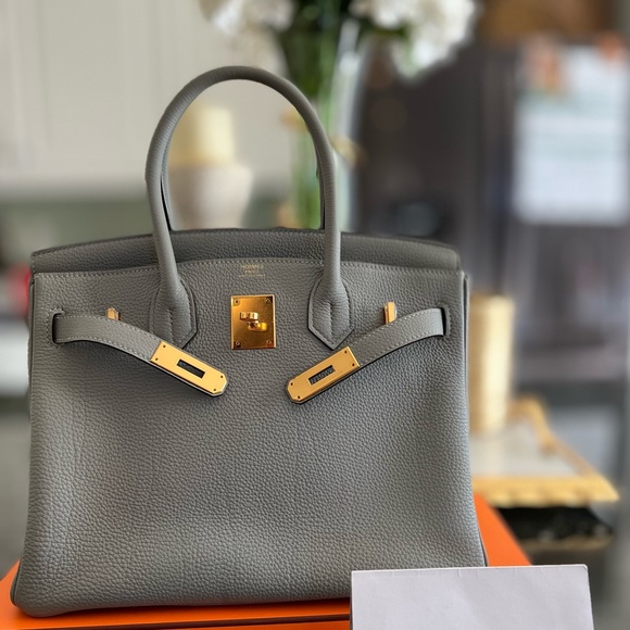 Hermes Handbags - Hermes Birkin 30 Gris Mouette
